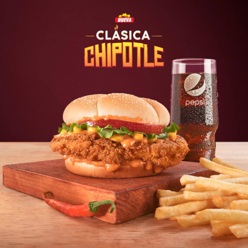 Top Chicken Burger Chipotle