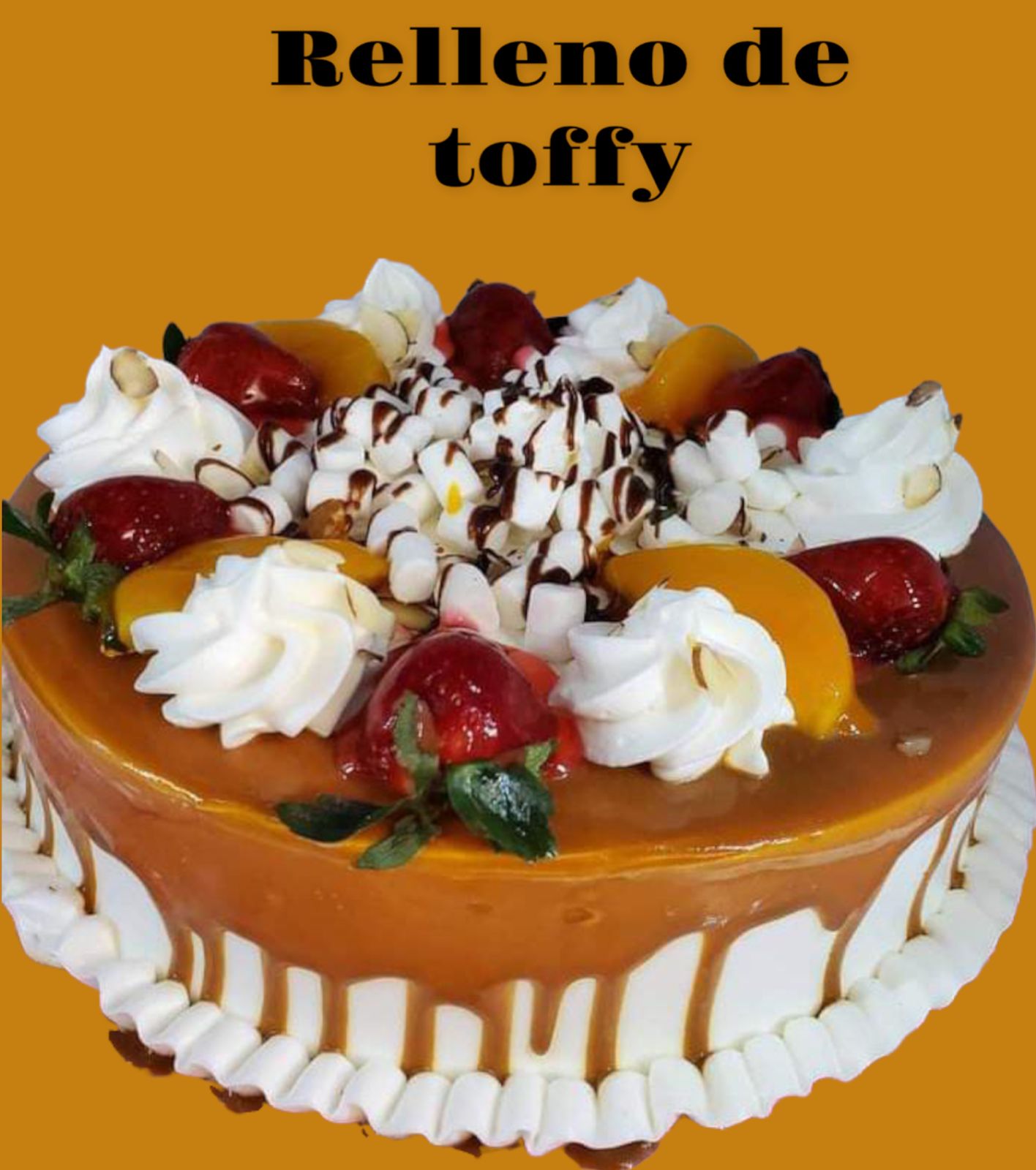 Pastel mediano relleno de Toffie