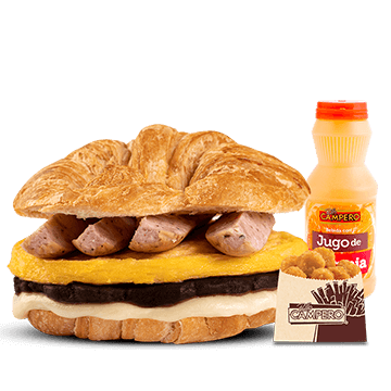 Menú Croissant Súper Típico