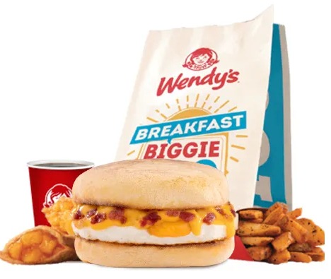 Breakfast Biggie Bag Cheesy Bacon Muffin